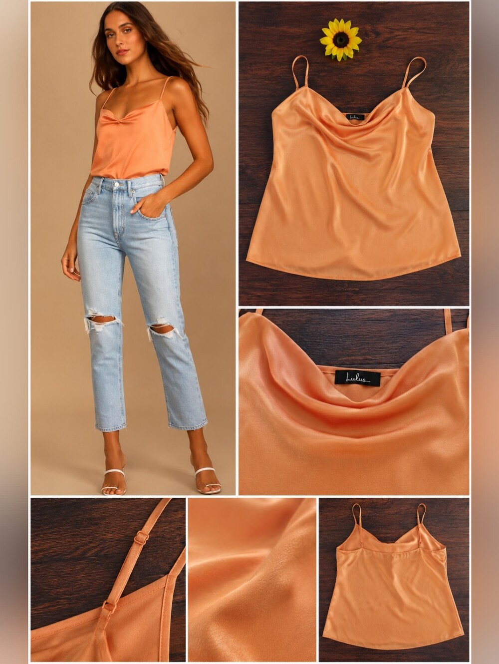 LULUS SATIN TANK TOP